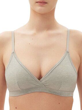 Gap Body Womens Breathe Full Coverage Bralette GPW00153 Heather Gray Size L
